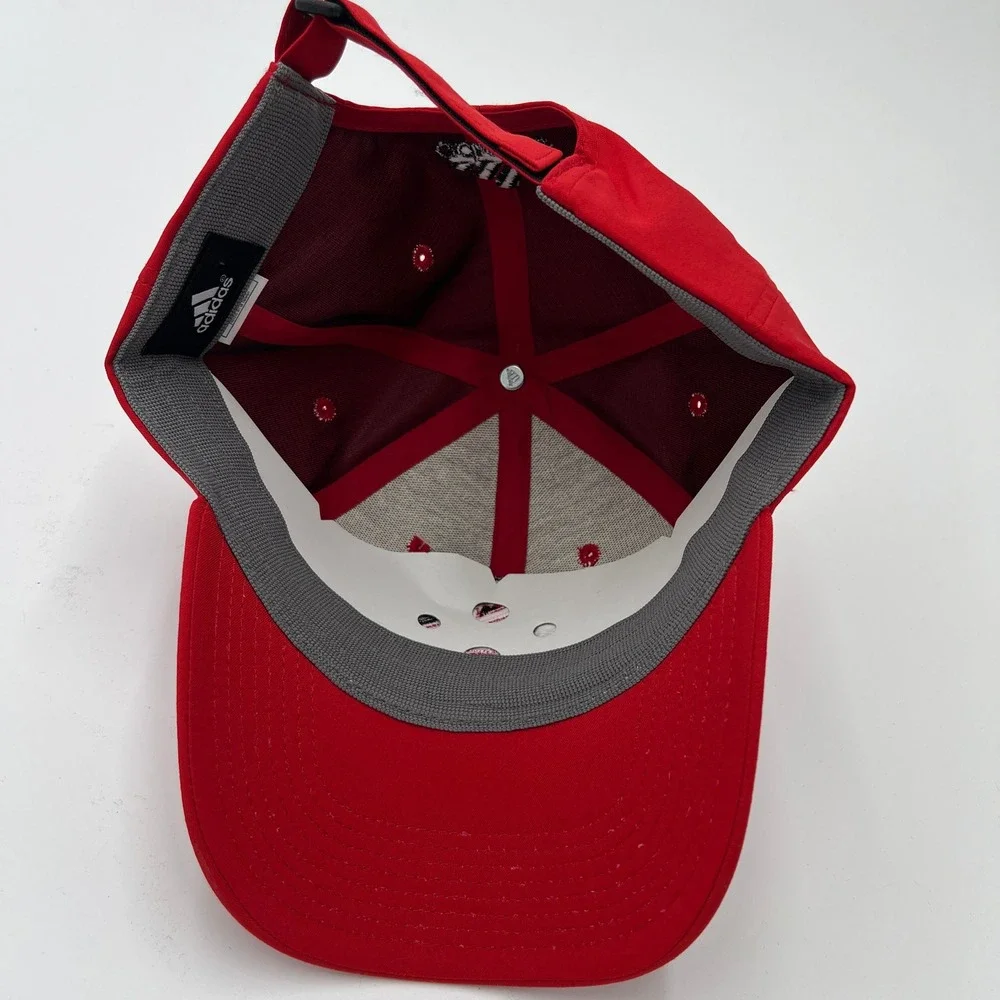 NC State Wolfpack Red Adjustable Hat Cap Embroidered Logo NCAA‎ New